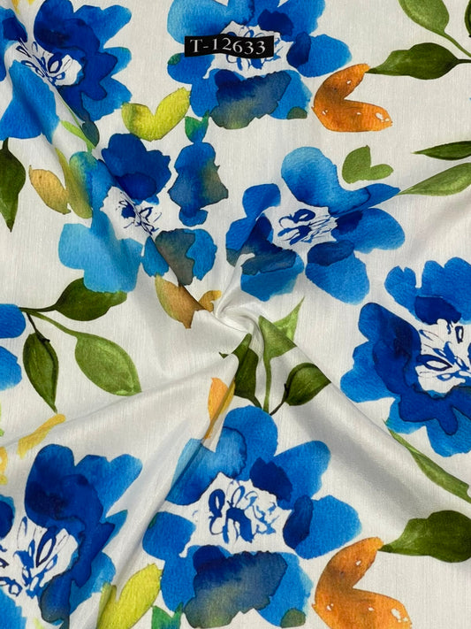 Beautiful Floral Prints On Muslin