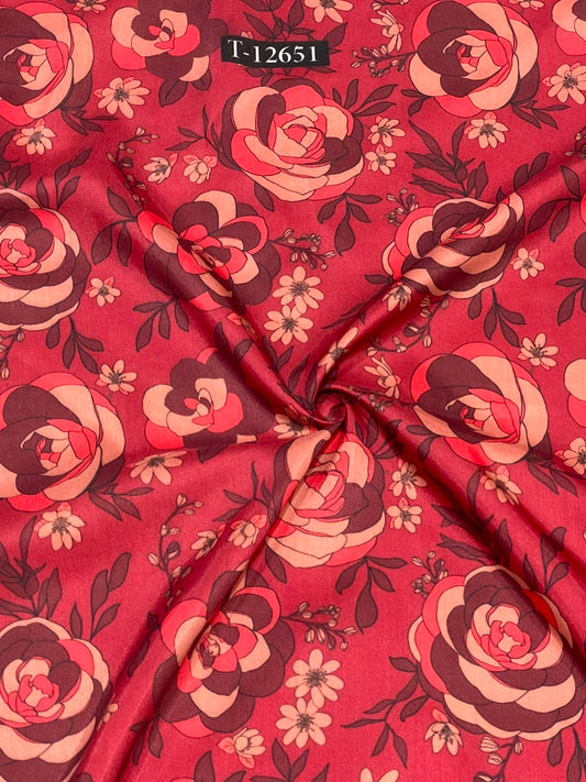 Beautiful Floral Prints On Muslin