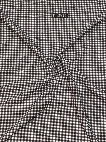 Checks Print On Lycra Fabrics