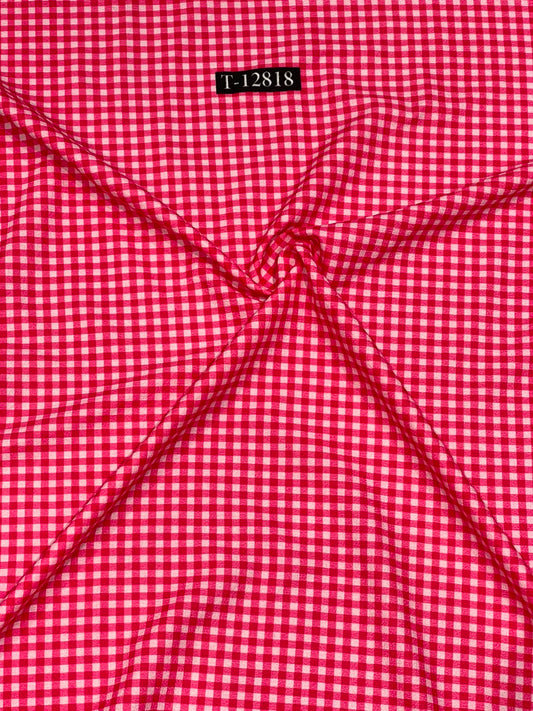 Checks Print On Lycra Fabrics