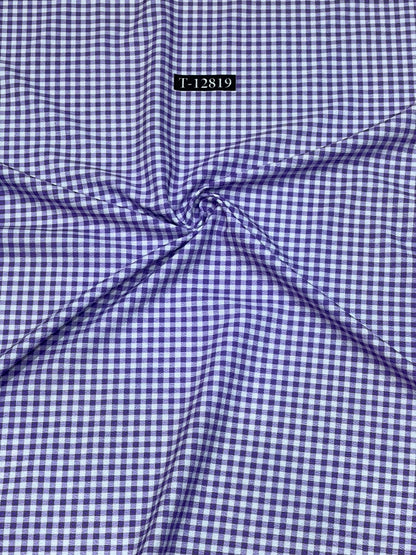 Checks Print On Lycra Fabrics
