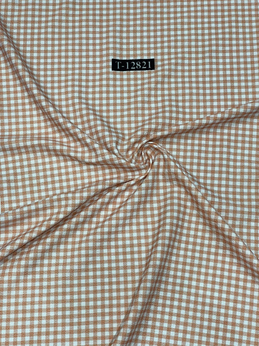 Checks Print On Lycra Fabrics