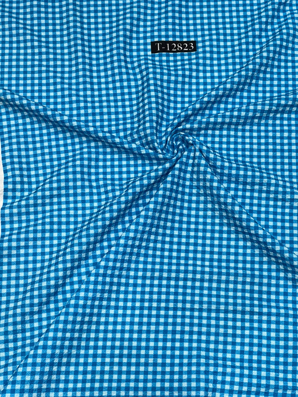 Checks Print On Lycra Fabrics