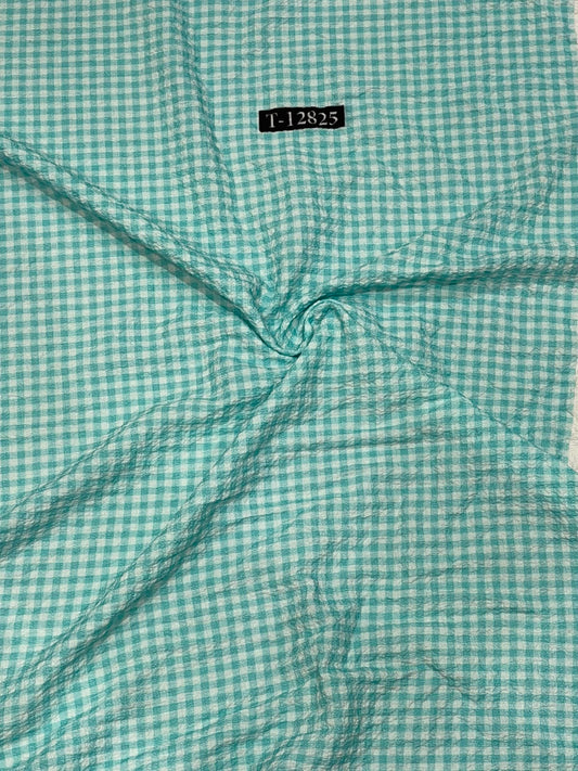 Checks Print On Lycra Fabrics