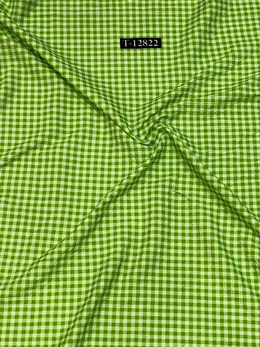 Checks Print On Lycra Fabrics