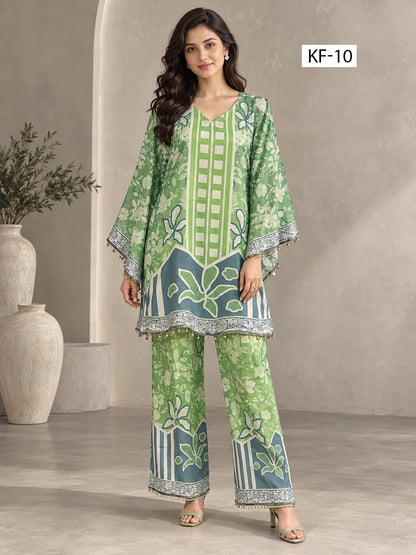 Sage Garden Kaftan Set- Japanese crepe