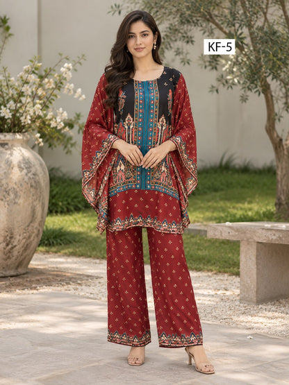 Ruby Heritage Kaftan Set- Japanese crepe