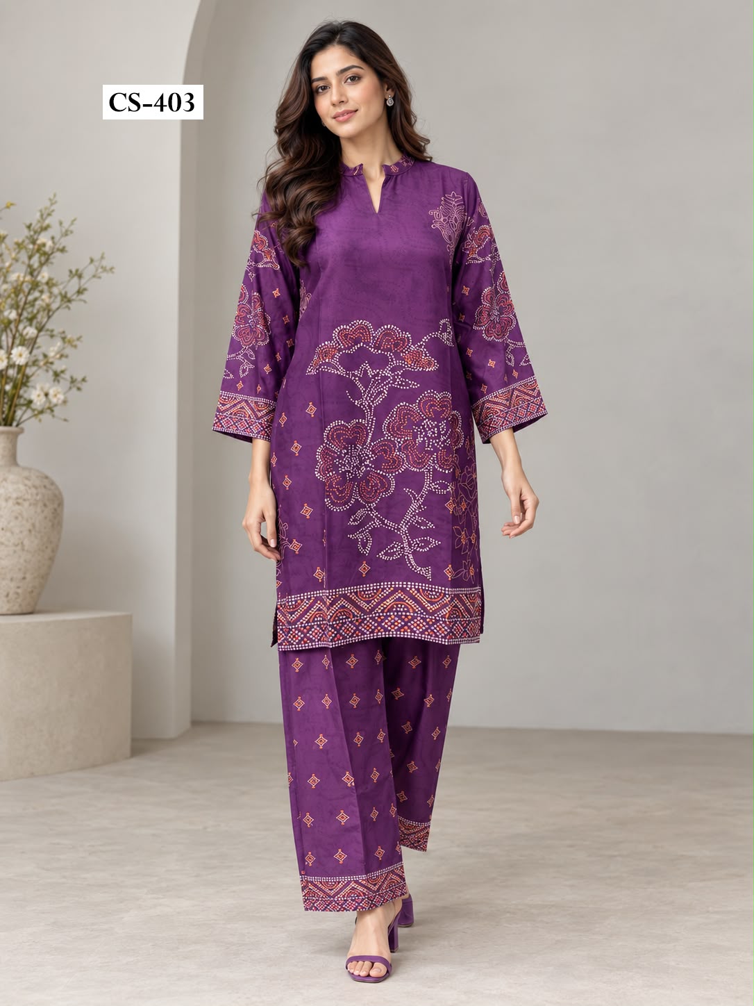 Blooming Petals Co-ord Set  - IMPORTED RAYON