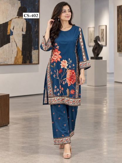 Kohinoor Panel Co-ord Set  - IMPORTED RAYON