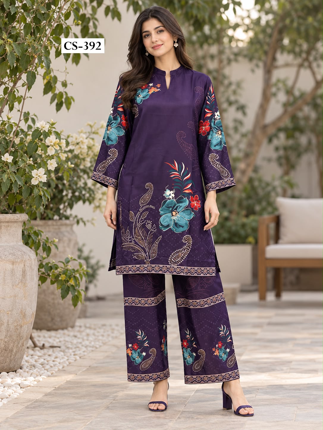 Meher Paisley Co-ord Set  - IMPORTED RAYON