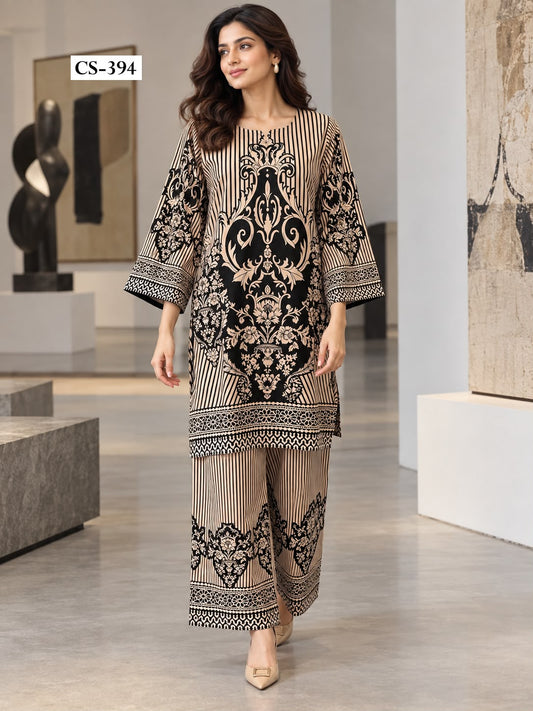 Ruhani Noir Co-ord Set  - IMPORTED RAYON