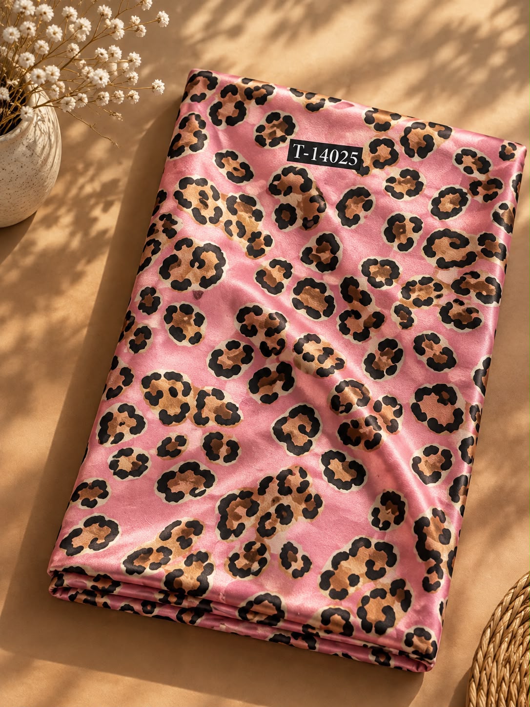 Modern Animal Print On Japan Satin