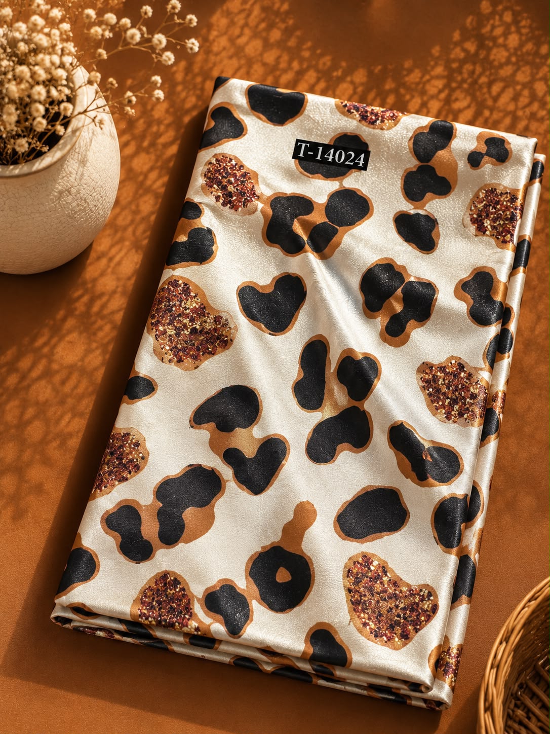 Modern Animal Print On Japan Satin