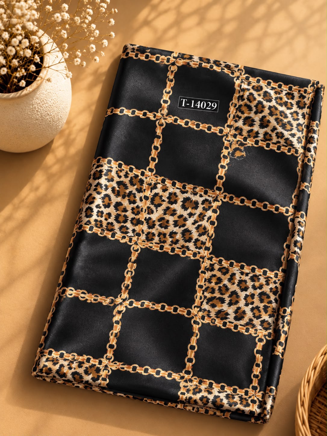 Modern Animal Print On Japan Satin