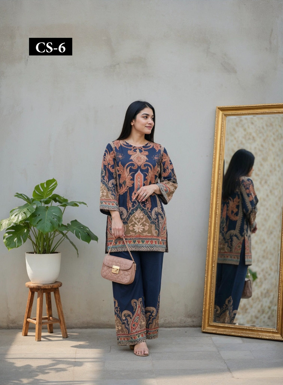 Indigo Paisley - Imported Rayon