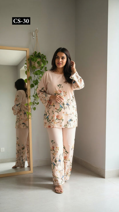Birdsong Peach - Imported Rayon