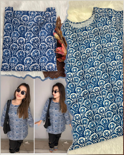 RANI INDIGO KURTI