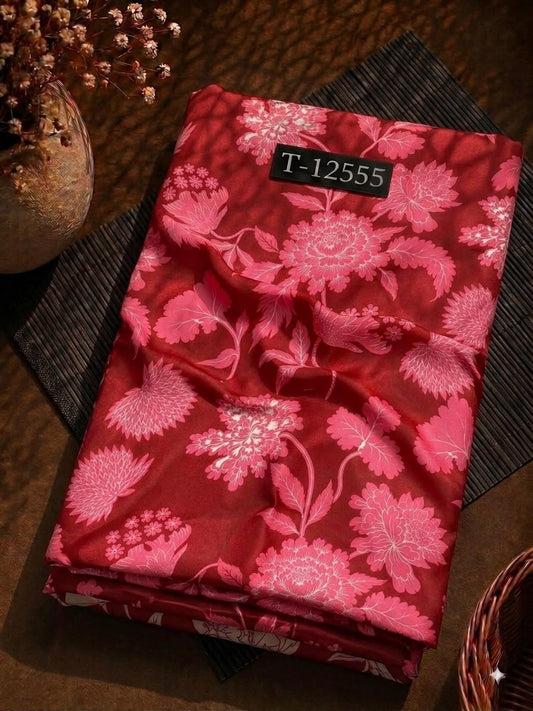 Satin Georgette Beautiful Trendy Flower Prints