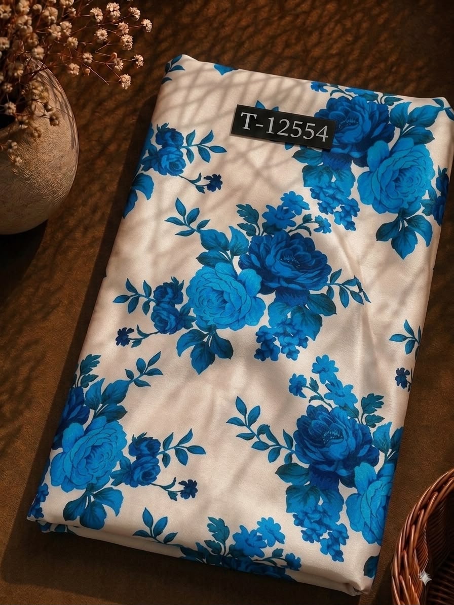 Satin Georgette Beautiful Trendy Flower Prints