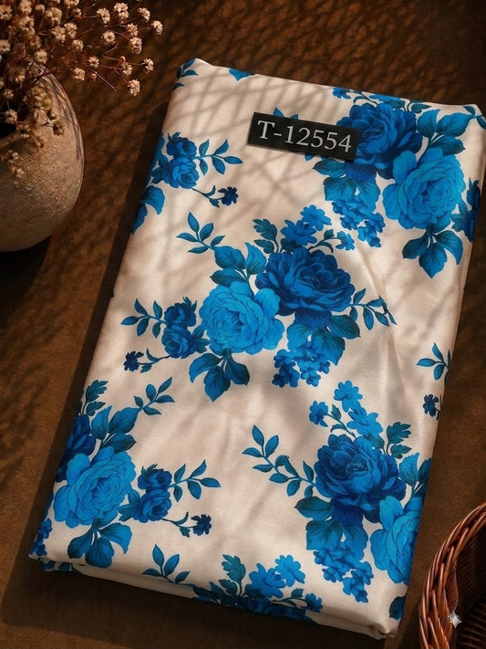 Satin Georgette Beautiful Trendy Flower Prints