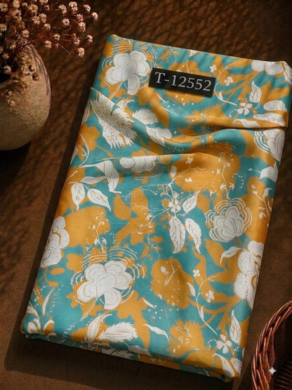 Satin Georgette Beautiful Trendy Flower Prints