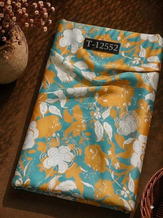 Satin Georgette Beautiful Trendy Flower Prints