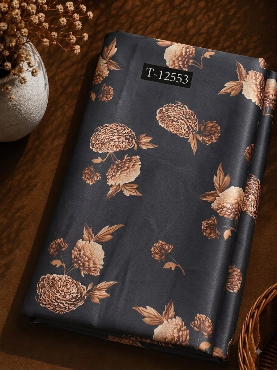 Satin Georgette Beautiful Trendy Flower Prints