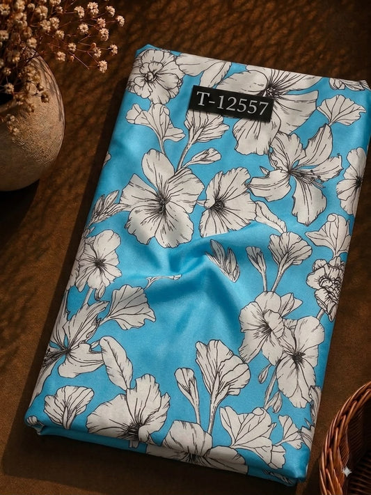 Satin Georgette Beautiful Trendy Flower Prints