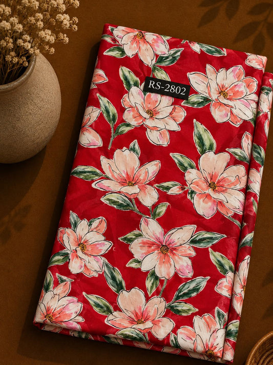 Wholesale Pure Natural Crepe Floral Print Fabric | The Wardrobe Fabrics