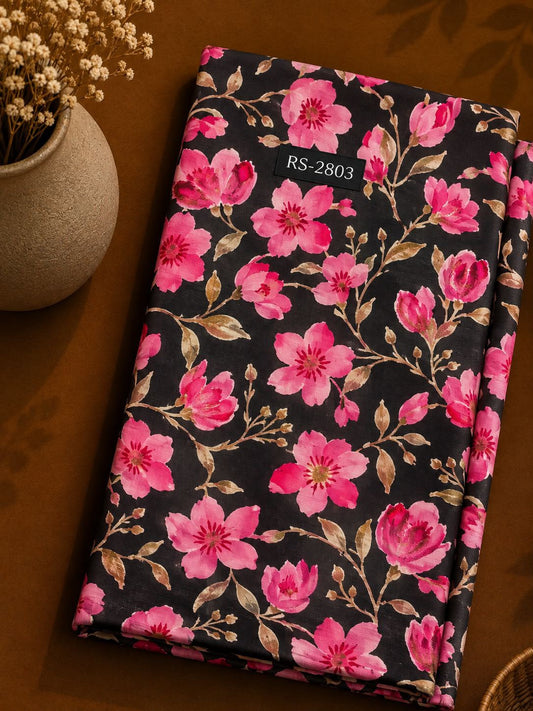 Wholesale Pure Natural Crepe Floral Print Fabric | The Wardrobe Fabrics
