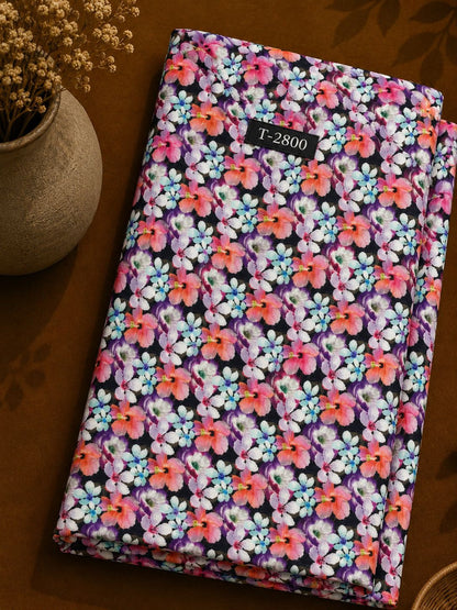 Wholesale Pure Natural Crepe Floral Print Fabric | The Wardrobe Fabrics