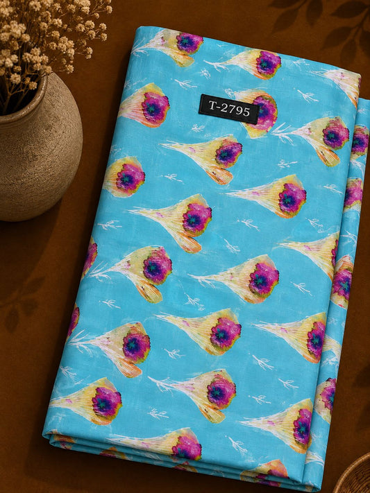 Wholesale Pure Natural Crepe Floral Print Fabric | The Wardrobe Fabrics