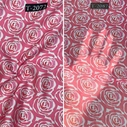 Combo Print - Modal Satin + Organza