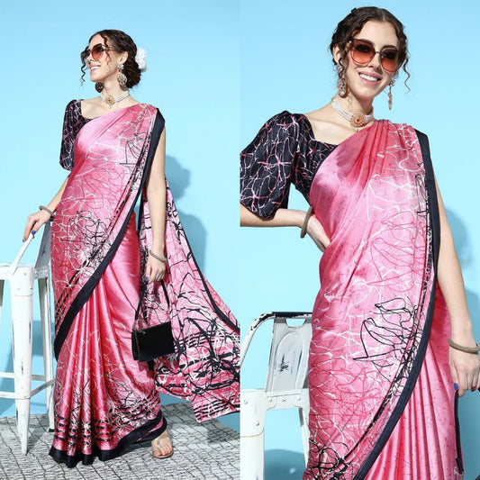 Satin Georgette Saree