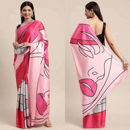 Satin Georgette Saree