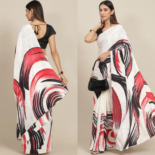 Satin Georgette Saree