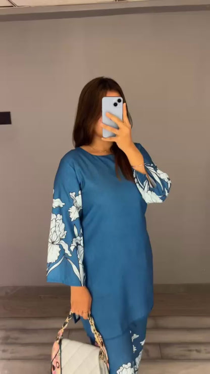 Blue Blossom - Imported Rayon