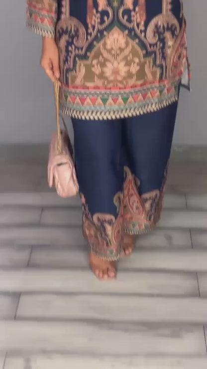 Indigo Paisley - Imported Rayon