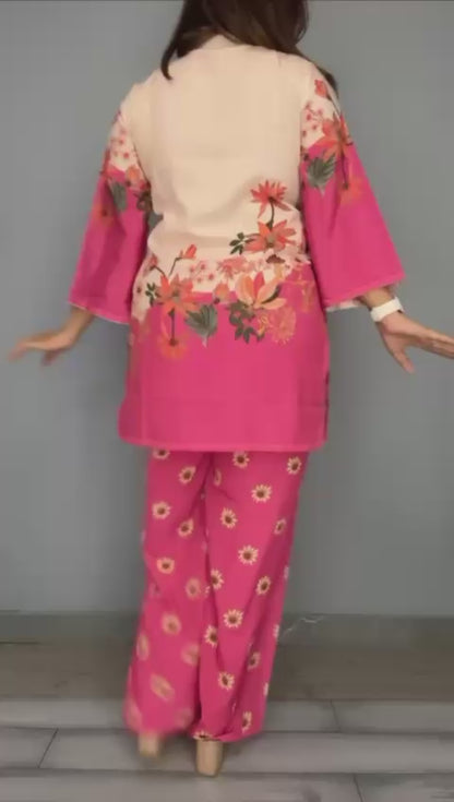 Rosy Petal Luxe - Japanese crepe